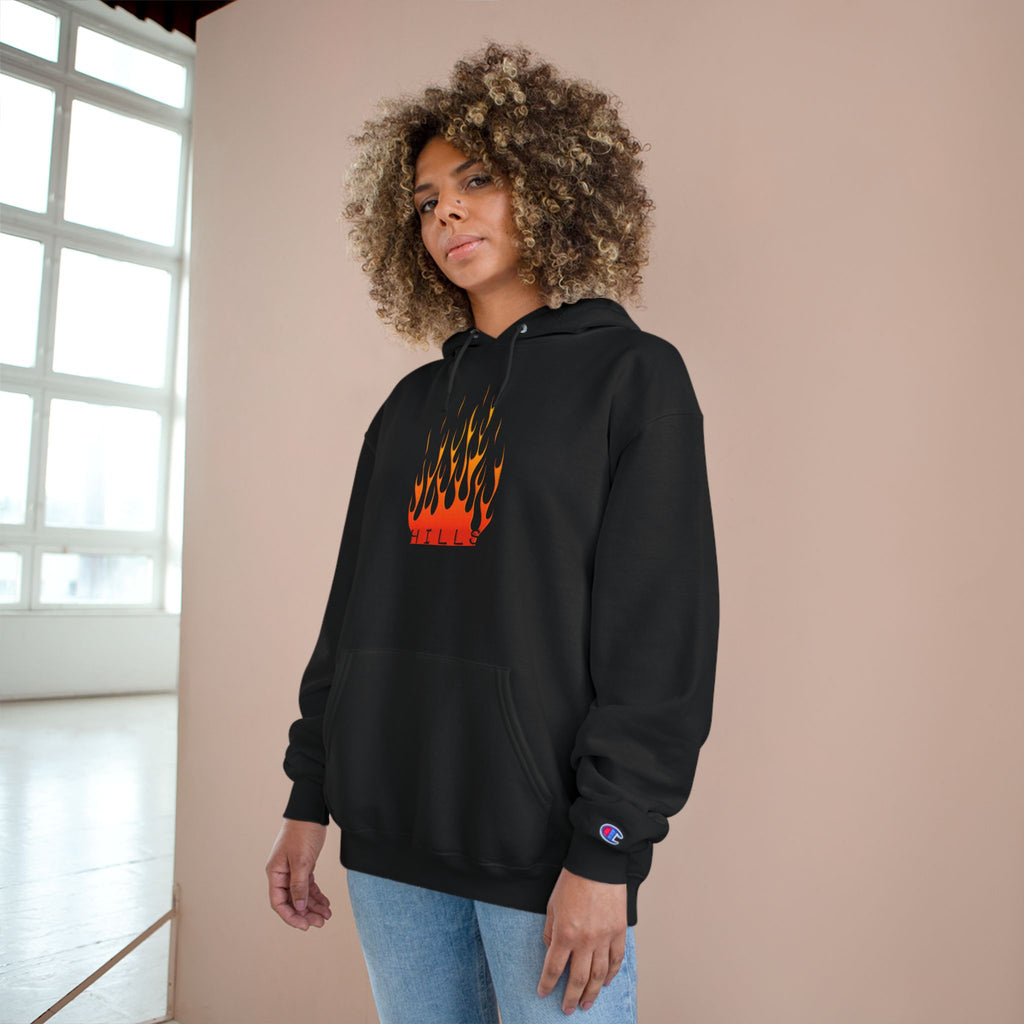 CHAMPION x HILLS Flame Crest Hoodie