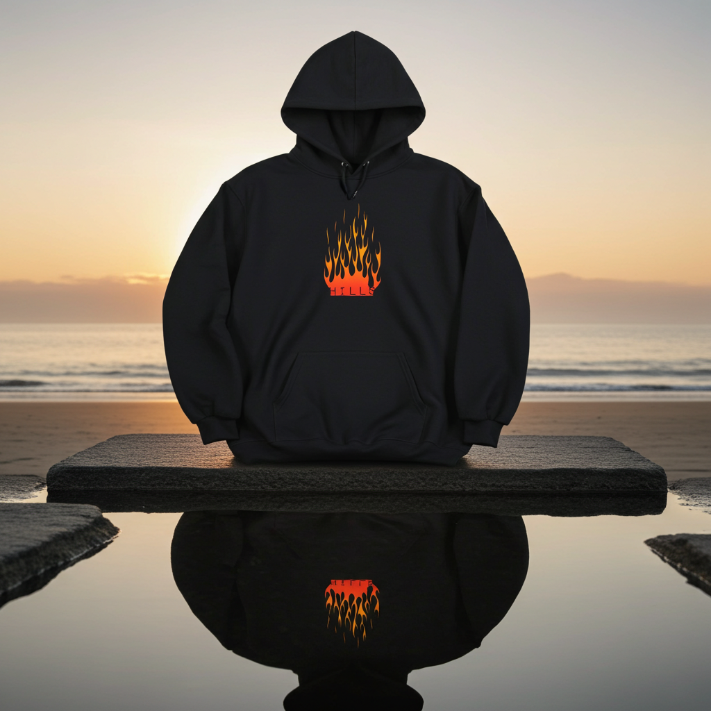 CHAMPION x HILLS Flame Crest Hoodie
